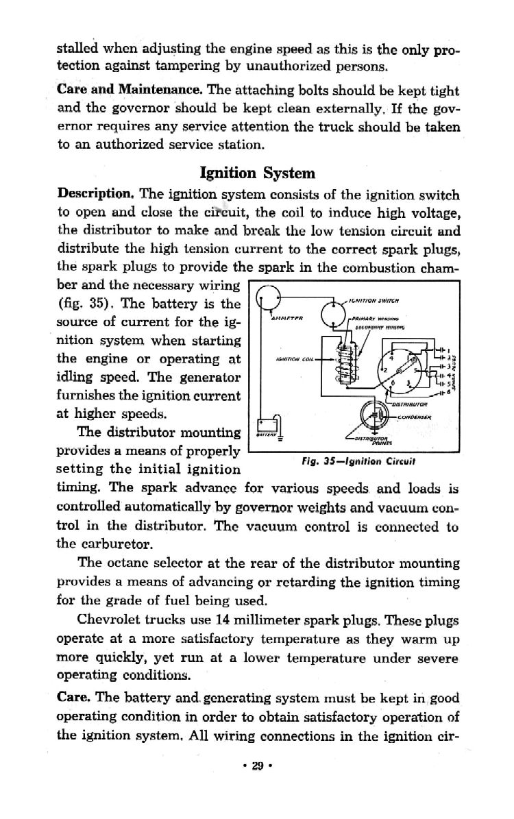 1951 Chevrolet Trucks Operators Manual Page 13